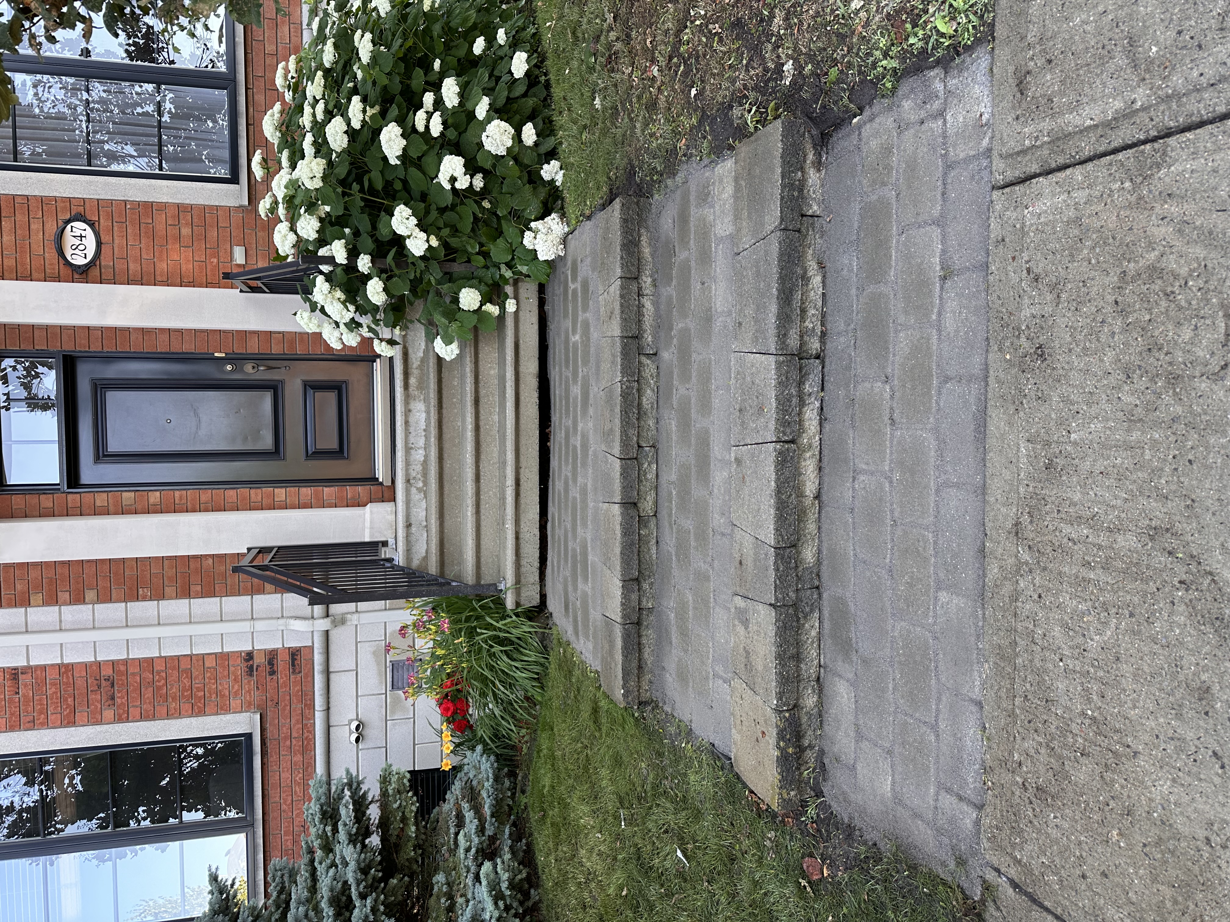 After — pressure washing